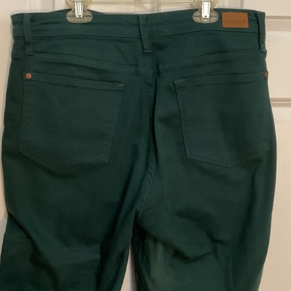 Judy Blue Forest Green Flare Jeans - Picture 4 of 10